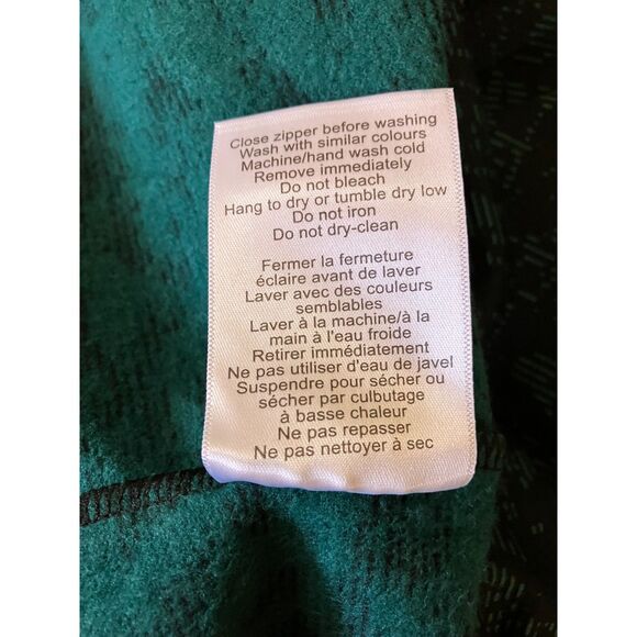 NWT Mondetta botanical print quarter zip fleece lined sweatshirt - Picture 6 of 12